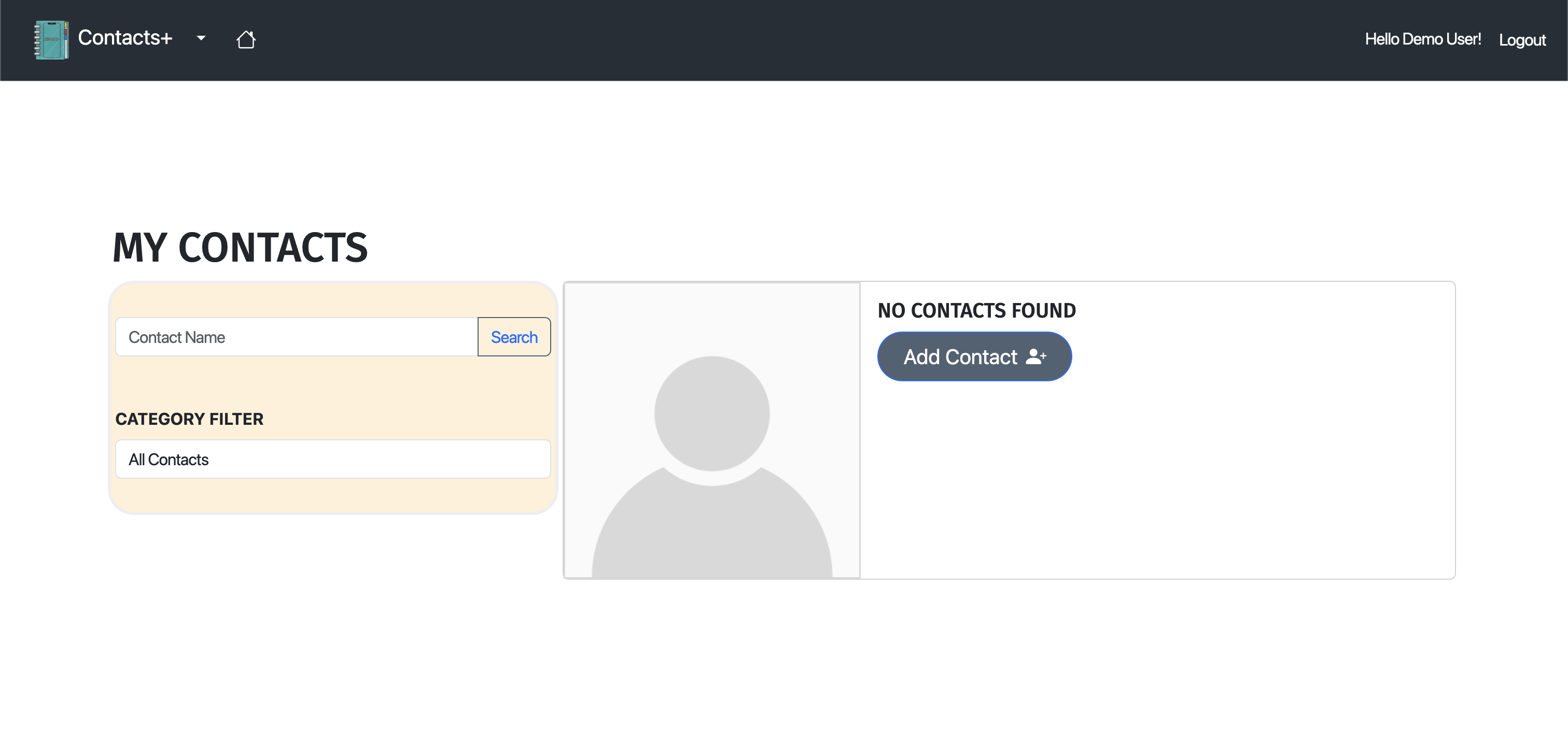 Contact+ contact details